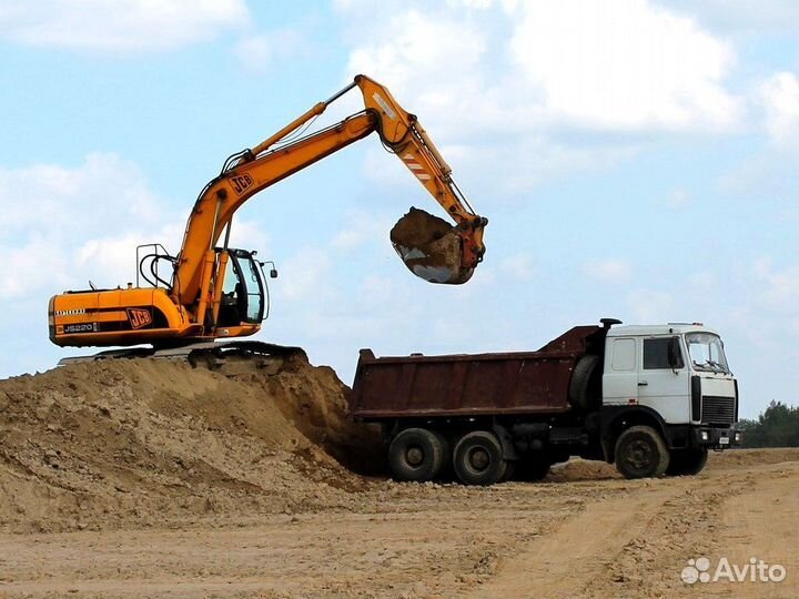 Песок карьерный с доставкой