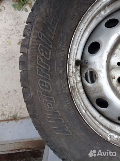 Колёса Нива R15 205/70 Cordiant All-Terraine