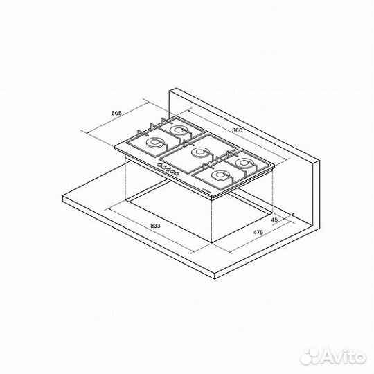 Поверхность kuppersberg fv9tgrz ant silver