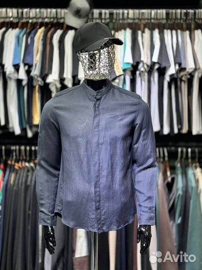 Рубашка мужская из льна emporio armani