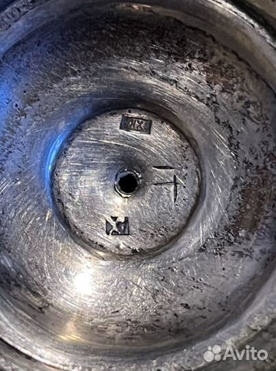 Солонка старинная, Кубачи, серебро 875