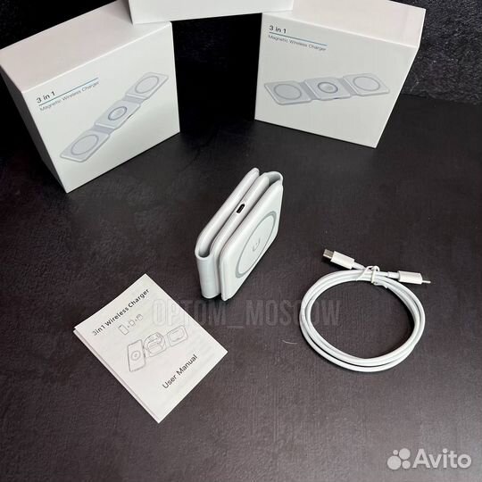 Беспроводное зарядное устройство 3в1 оптом