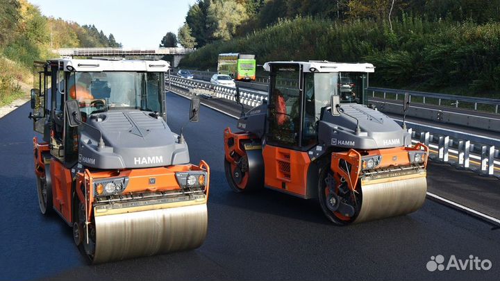 Аренда асфальтоукладчика и катка в Туле