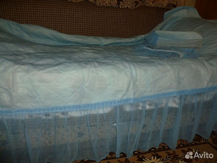 Комплект капроновое покрывало наволочка нов
