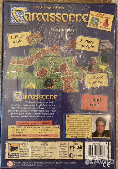 Настольная игра каркасон река+аббатство