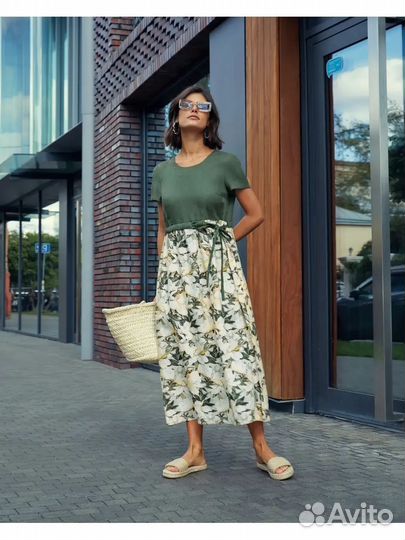 Платье лен 100 % Electrastyle