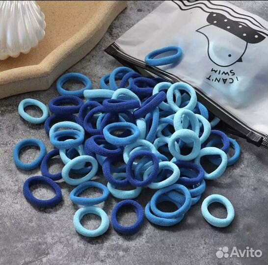 Резинки для волос (60шт) в чехольчике