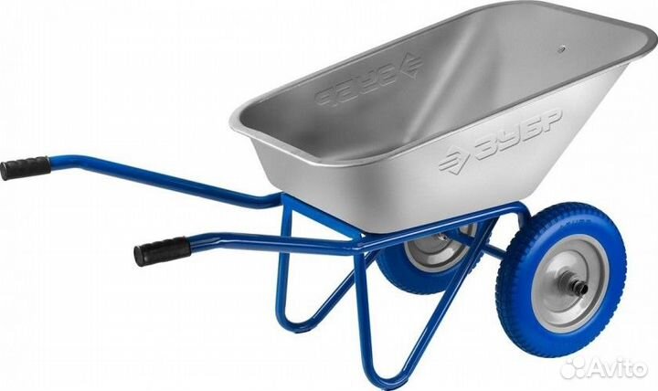 Тачка строительная зубр пт-300 профессионал двухк