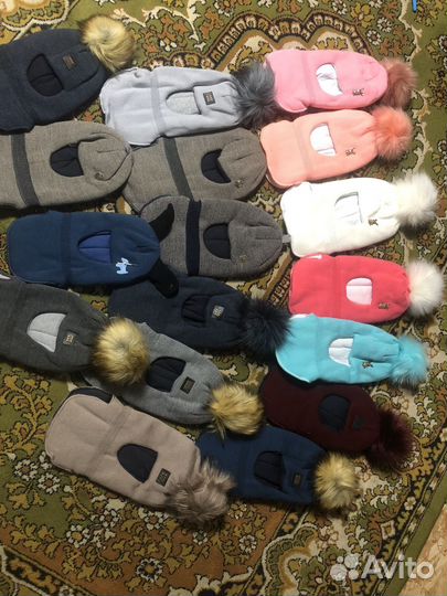 Шапка детская зимняя снуд