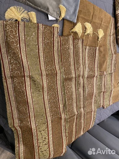 Чехлы на подушки накидка на стул плед из хлопка