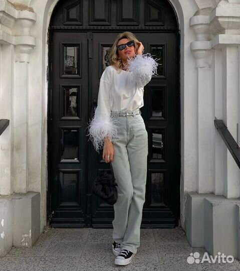 Лонгслив с перьями veravenera