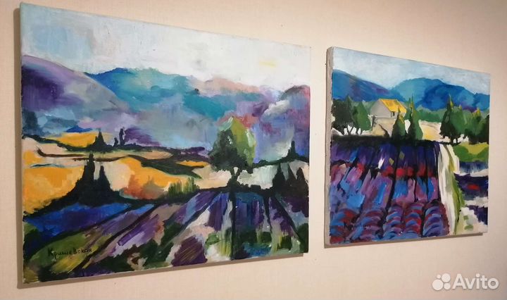 Картина маслом на холсте, пара