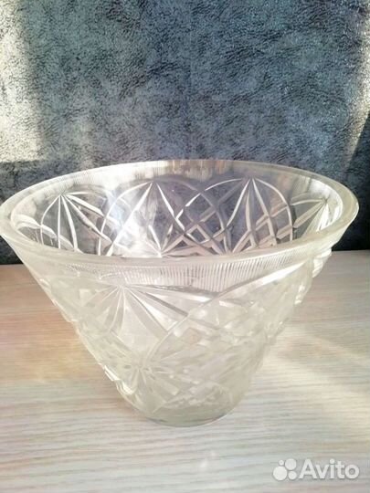 Ваза для фруктов хрустальная СССР