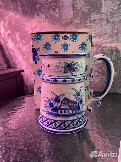 Кружка гжель ручная роспись