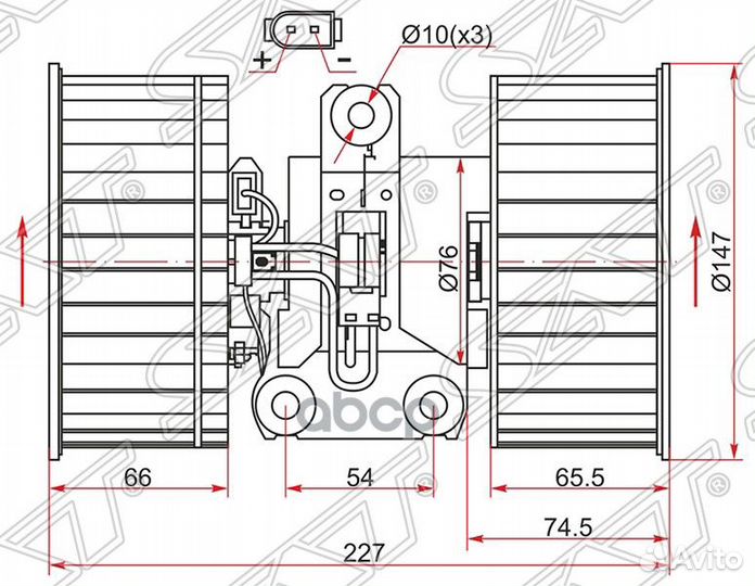 Мотор отопителя салона BMW 5-Series 95-04 / X5