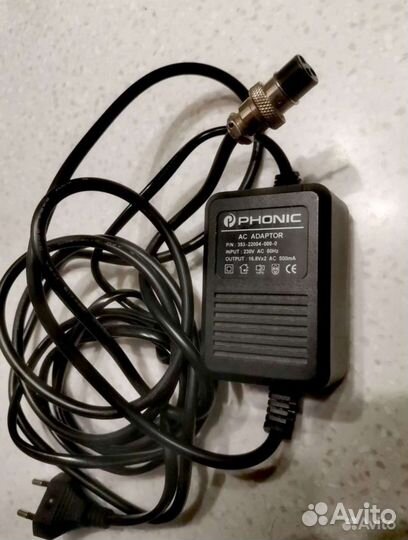Адаптер, блок питания Phonic, а таже 12v 1000ma