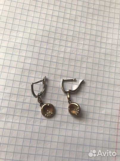 Серьги серебро 925