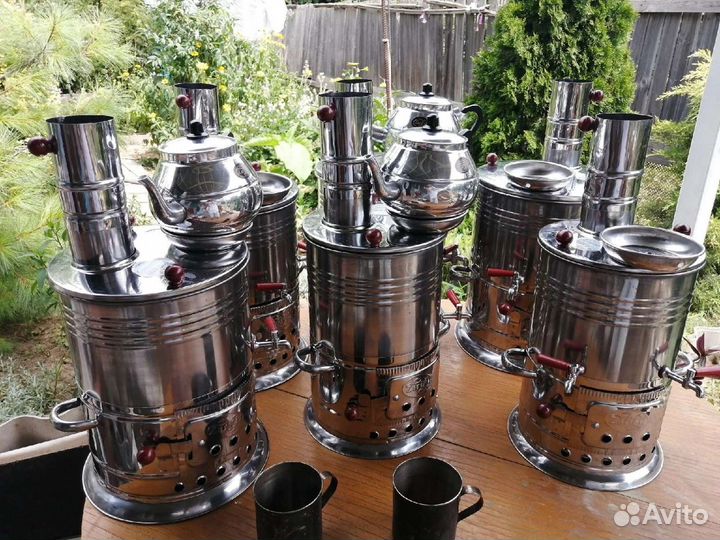 Самовары турецкие, с 1 и 2 краниками,чайник