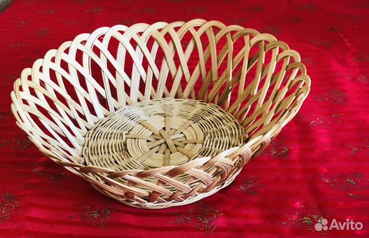 Плетеная хлебница, (конфетница, сухарница)