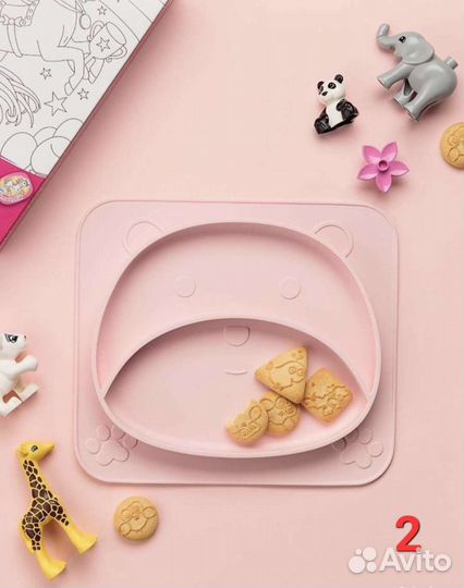 Тарелка силиконовая детская