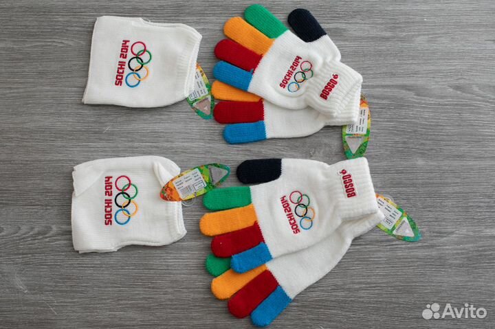 Олимпийские перчатки и митенки Сочи 2014