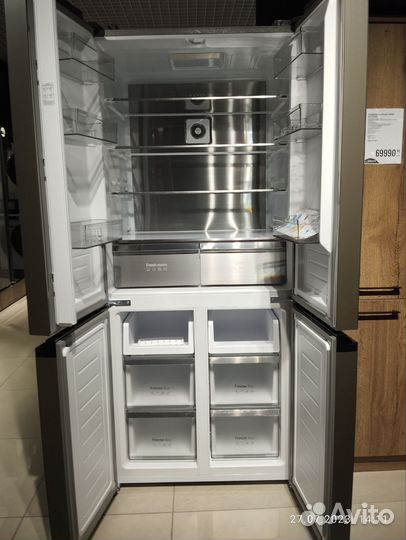Холодильник side by side новый