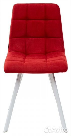 Стул chilli square белый/тк. красная UF860-16B