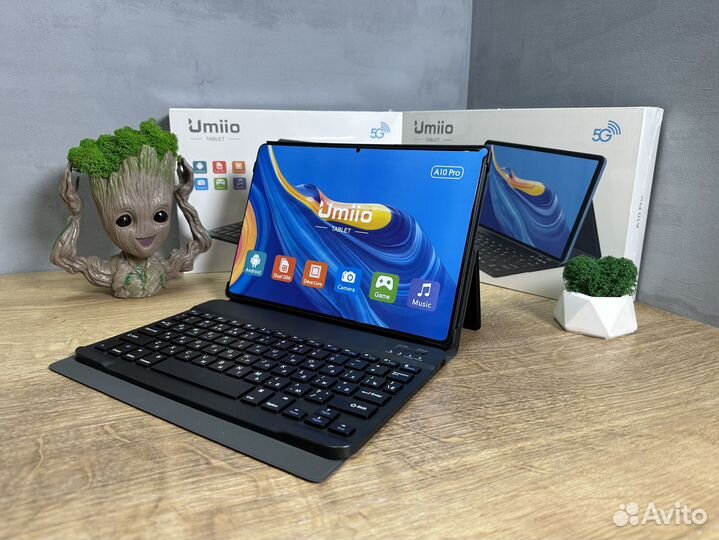 Планшет с клавиатурой Umiio A10 PRO (Серый) 6/128