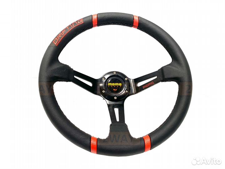 Руль momo дрифтинг вынос кожа