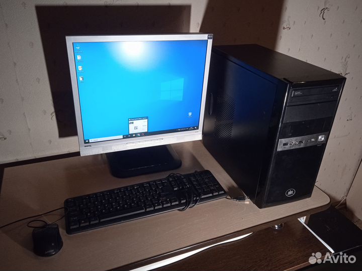 Пк + монитор +клавиатура + мышь