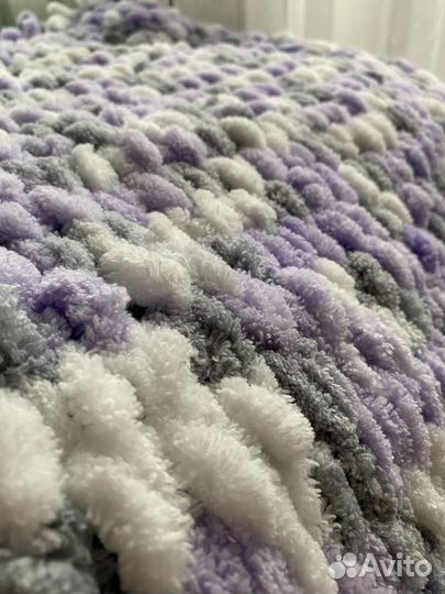 Плед детский вязаный ручная работа