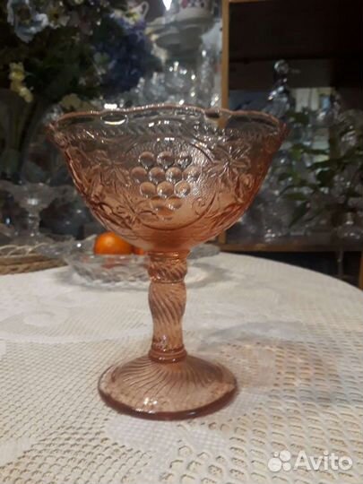 Крюшонница хрустальная, горка для сладостей