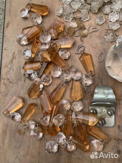 Стеклянные подвески для люстрыссср