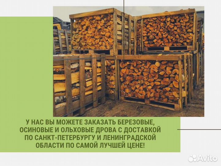 Дрова березовые. Колотые