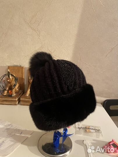 Шапка норковая женская