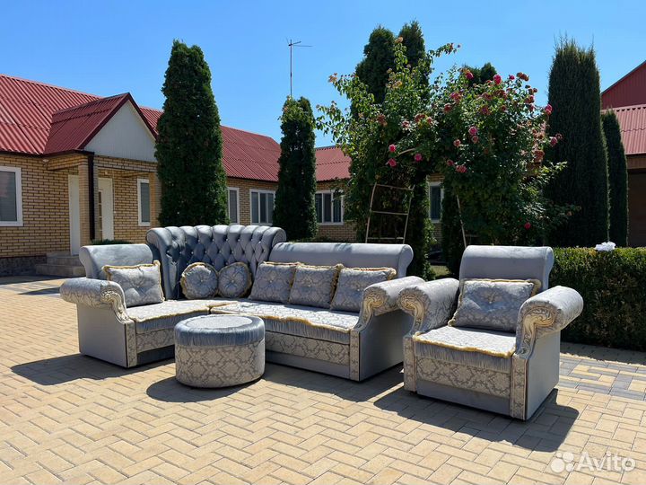 Угловой диван с креслом / угол / Мягкая мебель