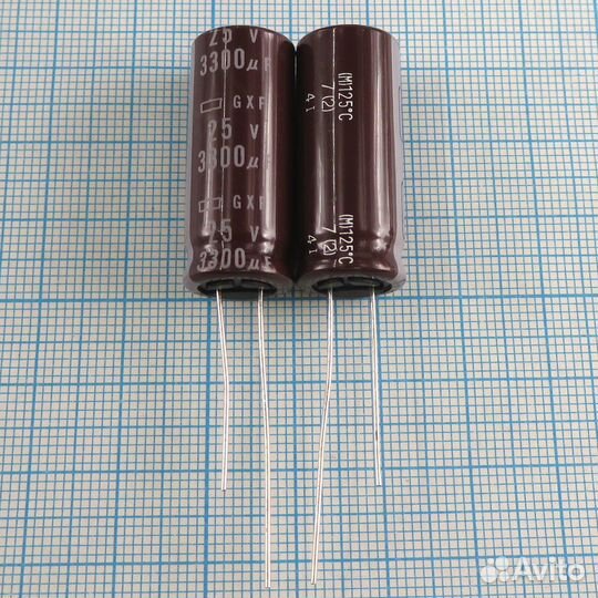 3300uF 25v 25v3300uF 12.5x30 125C GXF - Электролит