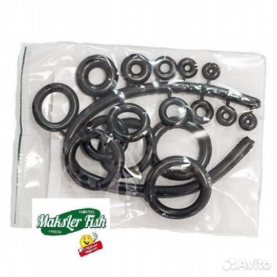 Набор силиконовых вставок для колец удилищ