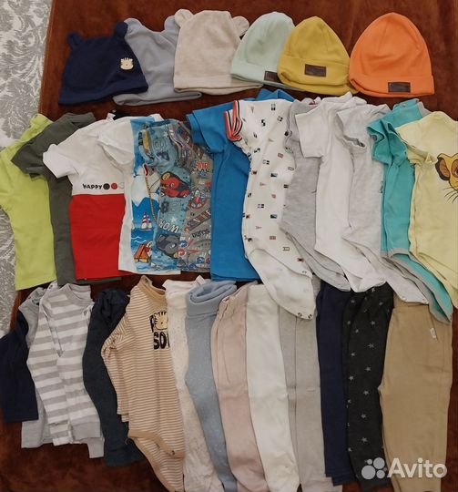 Пакет вещей на мальчика 80 86 размер
