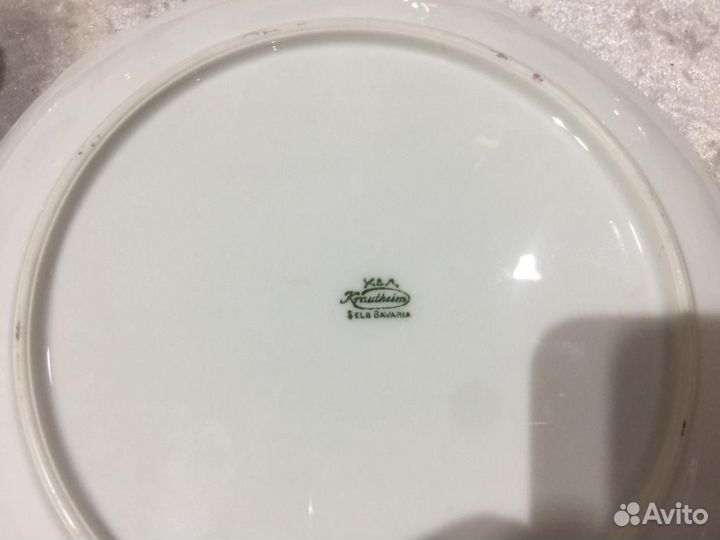 5 тарелок Германия с позолотой Bavaria Krautheim