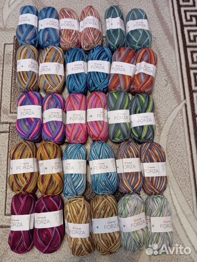 Носочная, секционная и разная пряжа Турция