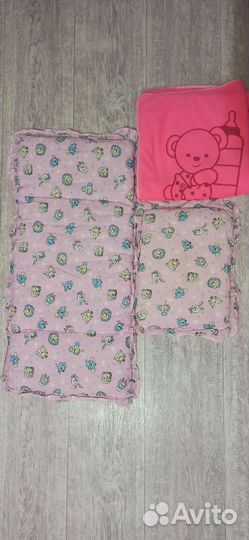 Матрас и подушка в коляску