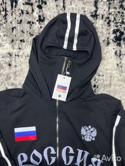 Зип худи с балаклавой Россия