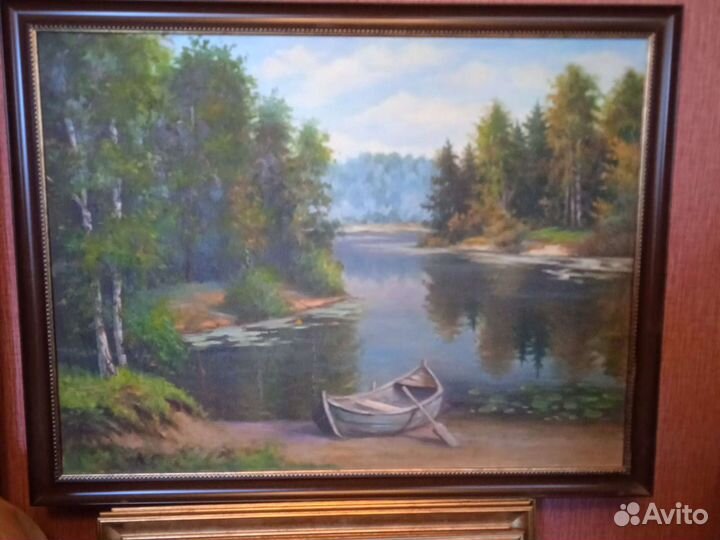 Картины масло. Природа море цветы