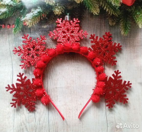 Ободок снежинки