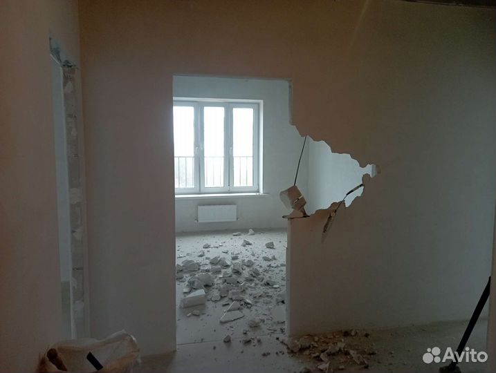 Снос/слом, демонтаж плитки и т.д