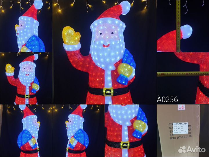 Светодиодная фигура снеговик