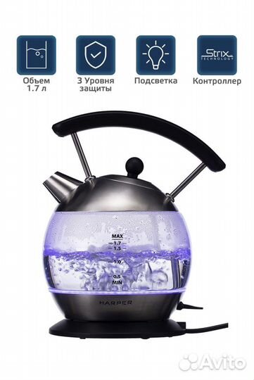 Новый Электрочайник Harper