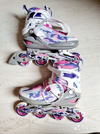 Ролики детские раздвижные Reaction Rainbow