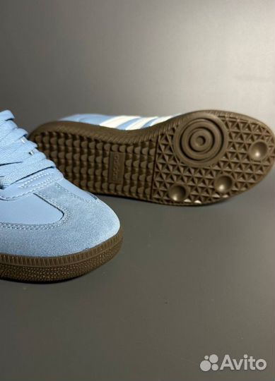 Кроссовки Adidas Samba Blue Люкс